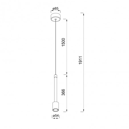 Lámpara colgante LED Fugaz (7W)
