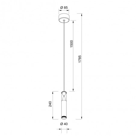 Lámpara colgante LED Spark (7W)