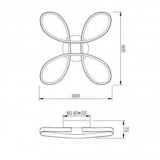 Plafónnier LED FLY (22W)