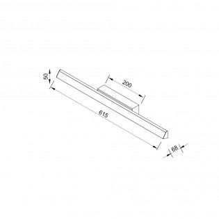 Aplique de pared LED Lineal (22W)