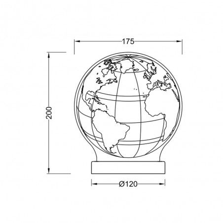 Lámpe a poser Led Globe CCT (7W)