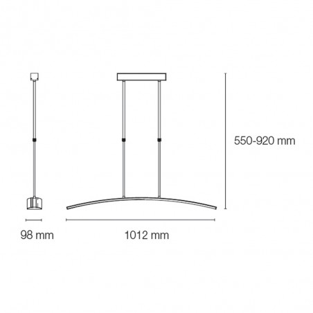Lampe de suspension LED Wanda (50W)