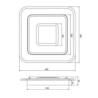 Plafónnier Led Jora CCT (46W)