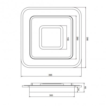 Plafónnier Led Jora CCT (46W)