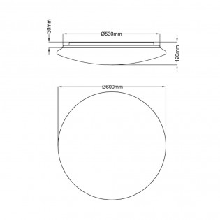 Plafónnier Led Kato CCT (27W)