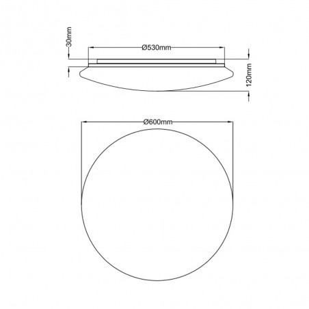 Plafónnier Led Kato CCT (27W)