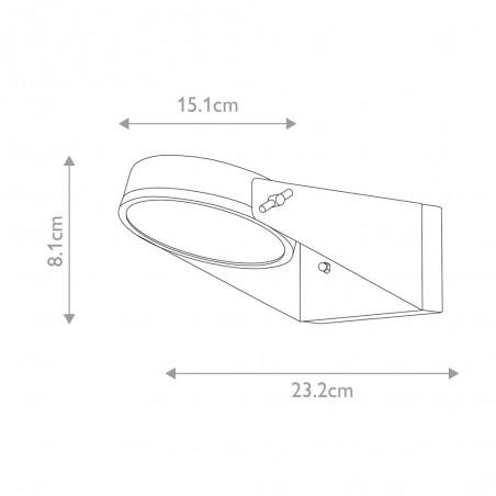 Applique d'extérieur LED Zola (16,5W)