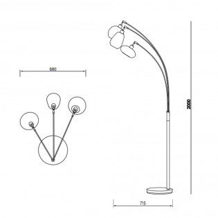 Lámpadaire Lumina