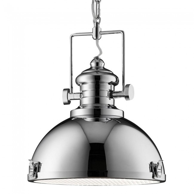 Lampe pendante Louisiana chromée