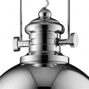 Lampe pendante Louisiana chromée