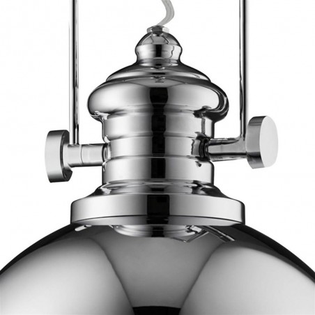 Lampe pendante Louisiana chromée