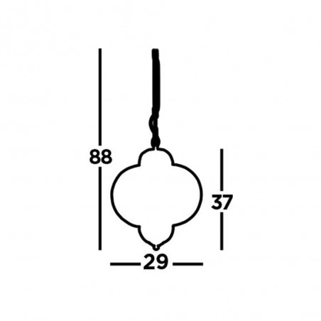 Lampe de plafond Fretwork