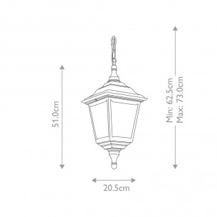 Lampe de plafond d'exterieur Kerry