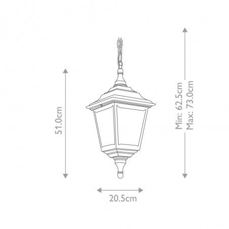 Lampe de plafond d'exterieur Kerry