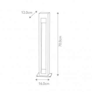 Balise extérieure LED Parkstone 70 (6W)