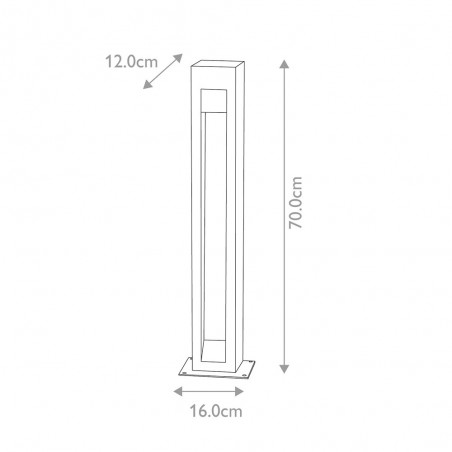 Balise extérieure LED Parkstone 70 (6W)