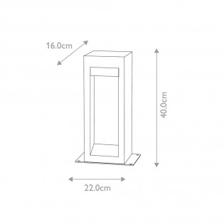 Balise extérieure LED Parkstone 40 (6W)