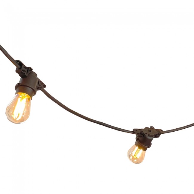 Guirlande extérieure E27 5.7M IP54 (10 lumieres)