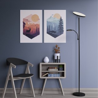 Lampadaire LED Denzel CCT Dim (30W+6W)