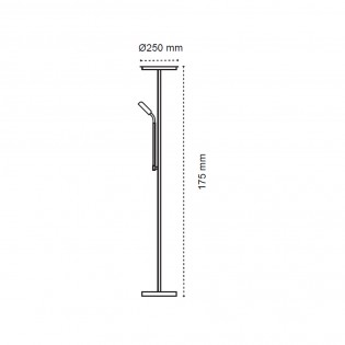 Lampadaire LED Denzel CCT Dim (30W+6W)