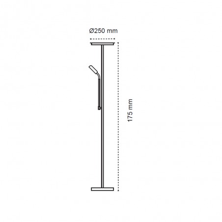Lampadaire LED Denzel CCT Dim (30W+6W)