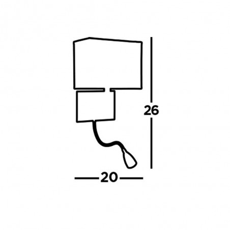 Applique murale avec lecteur LED Hotel (1W)