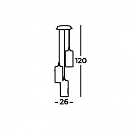 Lampe a suspension Duo (3 lumières)