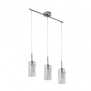 Lampe a suspension Duo 3 lumières en ligne