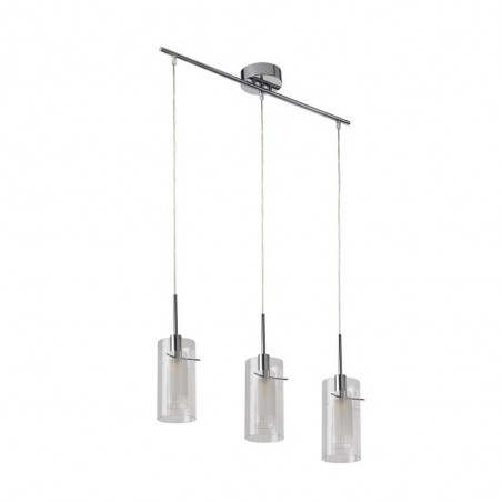 Lampe a suspension Duo 3 lumières en ligne