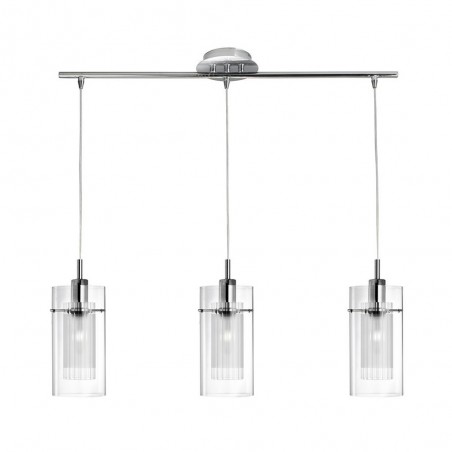 Lampe a suspension Duo 3 lumières en ligne