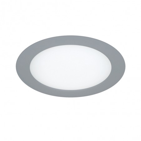Pack 2 Downlights led rondes gris (18W)