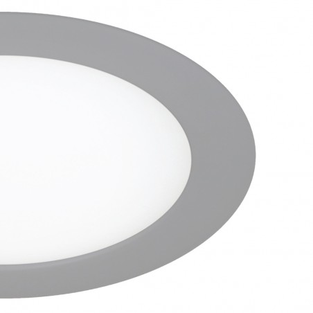 Pack 2 Downlights led rondes gris (18W)