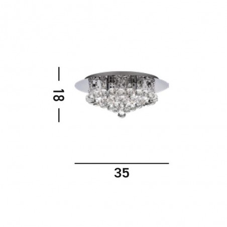 Plafonnier Crystal