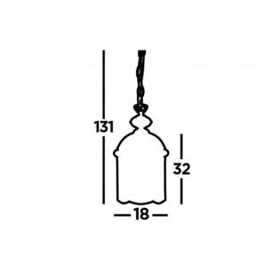 Lampe de plafond Bevelled