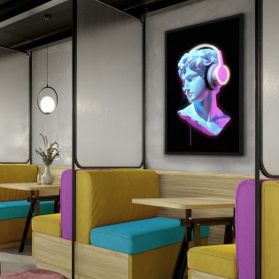 Tableau avec lumière LED Busto (80x120cm.)