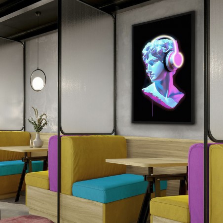 Tableau avec lumière LED Busto (80x120cm.)