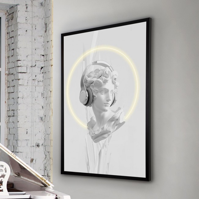 Tableau avec lumière LED Busto II (80x120cm.)