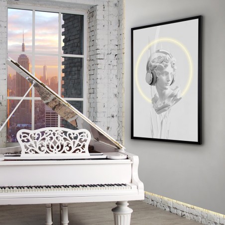 Tableau avec lumière LED Busto II (80x120cm.)