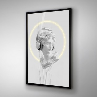 Tableau avec lumière LED Busto II (80x120cm.)