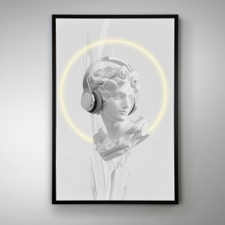 Tableau avec lumière LED Busto II (80x120cm.)