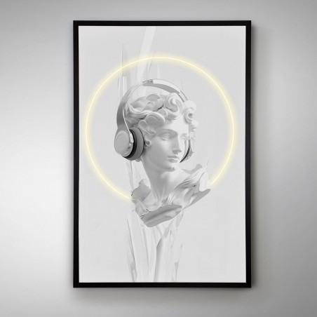 Tableau avec lumière LED Busto II (80x120cm.)