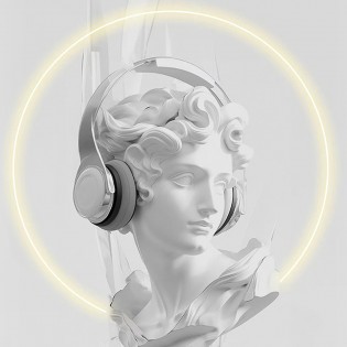 Tableau avec lumière LED Busto II (80x120cm.)