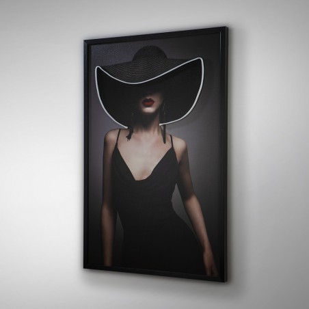 Tableau avec lumière LED Pamela (80x120cm.)