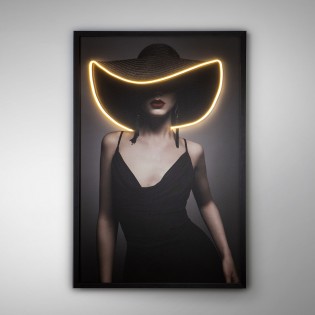 Tableau avec lumière LED Pamela (80x120cm.)