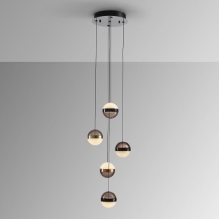 Lámpara colgante LED Orbes (5x7.2W)