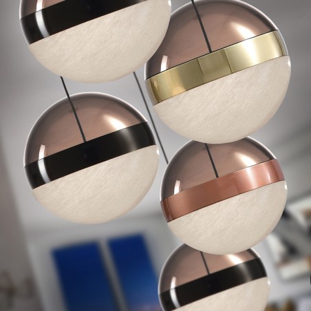 Lámpara colgante LED Orbes (5x7.2W)