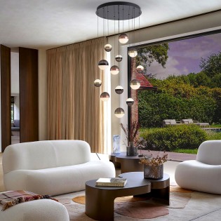 Lámpara colgante LED Orbes...