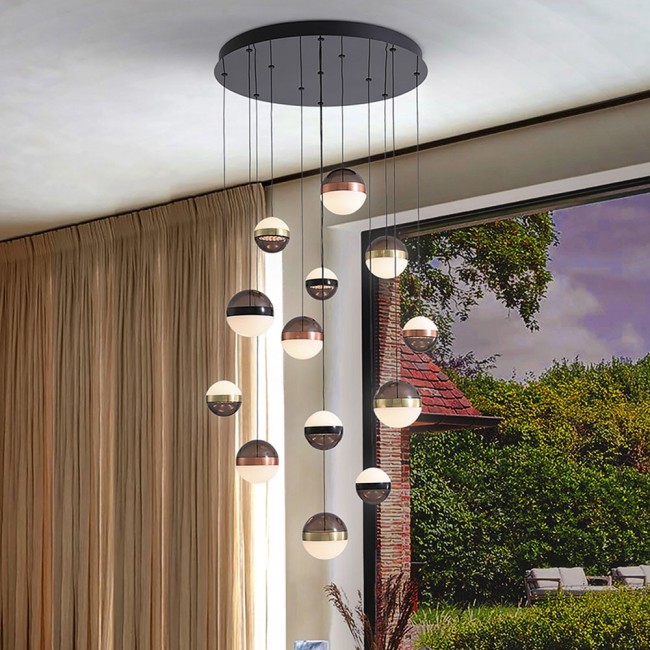 Lámpara colgante LED Orbes (13x8.30W)