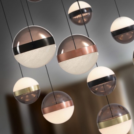 Lámpara colgante LED Orbes (13x8.30W)