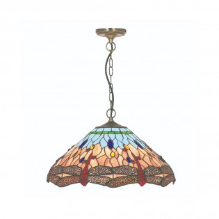 Lampe de plafond Tiffany Dragonfly